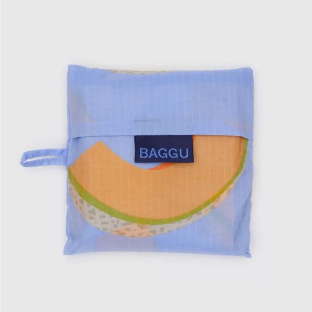 BAGGU Standard Reusable Bag - Cantaloupe Blue - Picture 2 of 4